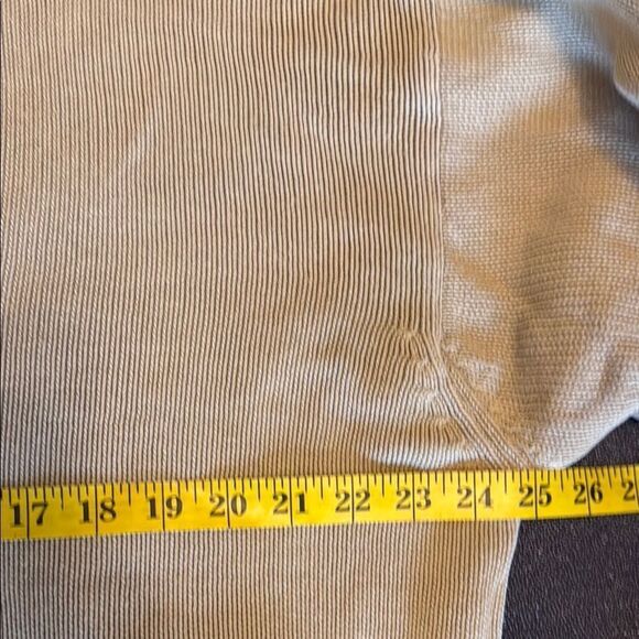 Mark&Spencer StMichael Men's Beige Sand V-Neck Sweater size medium - Picture 6 of 8